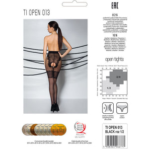 Passion – Tiopen 013 collant noir 1/2 20/40 den