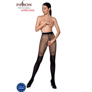 Passion – Tiopen 012 collant noir 3/4 20/40 den