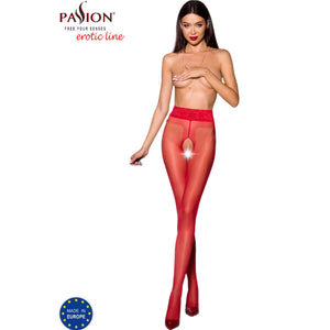 Passion – Tiopen 001 collant rouge 3/4 20 den