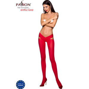 Passion – Tiopen 005 collant rouge 3/4 60 den