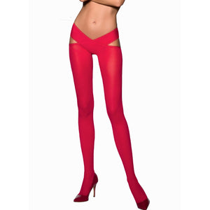 Passion – Tiopen 005 collant rouge 3/4 60 den