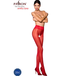 Passion – Tiopen 008 collant rouge 3/4 30 den