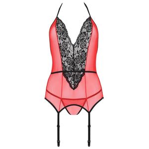 Passion – Peonia corset ligne érotique rouge