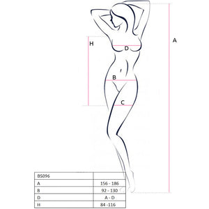 Passion – Bs096 bodystocking blanc taille unique