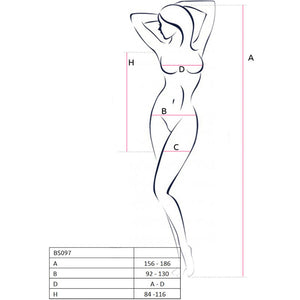 Passion – Bs097 bodystocking blanc taille unique