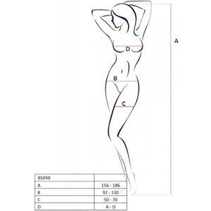 Passion – Bs098 bodystocking blanc taille unique