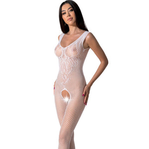 Passion – Bs098 bodystocking blanc taille unique
