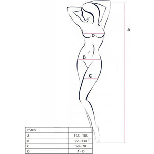 Passion – Bs099 bodystocking blanc taille unique