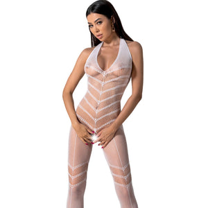 Passion – Bodystocking blanc bs100 taille unique
