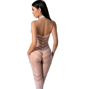 Passion – Bodystocking blanc bs100 taille unique