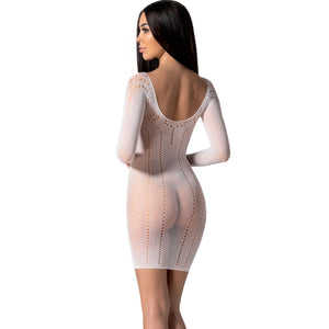 Passion – Bs101 bodystocking blanc taille unique