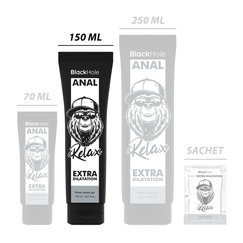 BLACK HOLE - AGUA DILATACION ANAL BASE GEL 150 ML