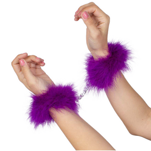 SecretPlay – menottes marabout, violet