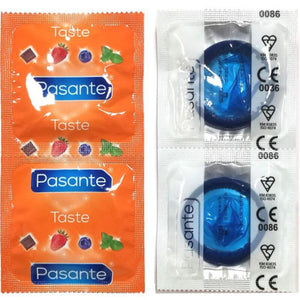 Pasante – Préservatifs saveur bleuet sac 144 unités
