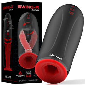Jamyjob – Masturbateur effet chauffant swing-r, swing tech et vibration