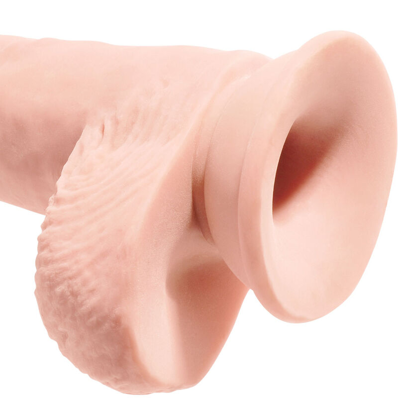 KING COCK - REALISTISCHE PENE MET TESTICULOS 19,4 CM NATUURLIJK