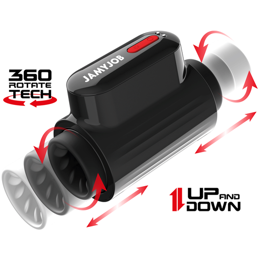 JAMYJOB - VORTEX MASTURBADOR TURBO WITH EMPUJE Y ROTACIÓN 360 UP AND DOWN
