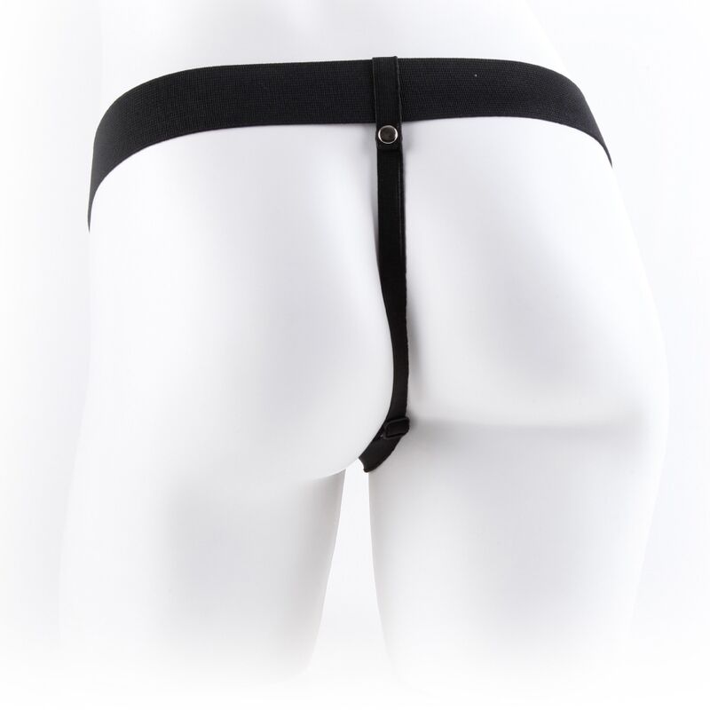 FETISH FANTASY SERIES - ADJUSTABLE ARNÉS CONTROL REMOTO PENE REALÍSTICO WITH TESTÍCULOS 23 CM