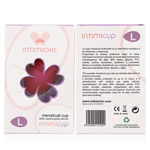 Intimichic – Coupe menstruelle en silicone médicale - taille L