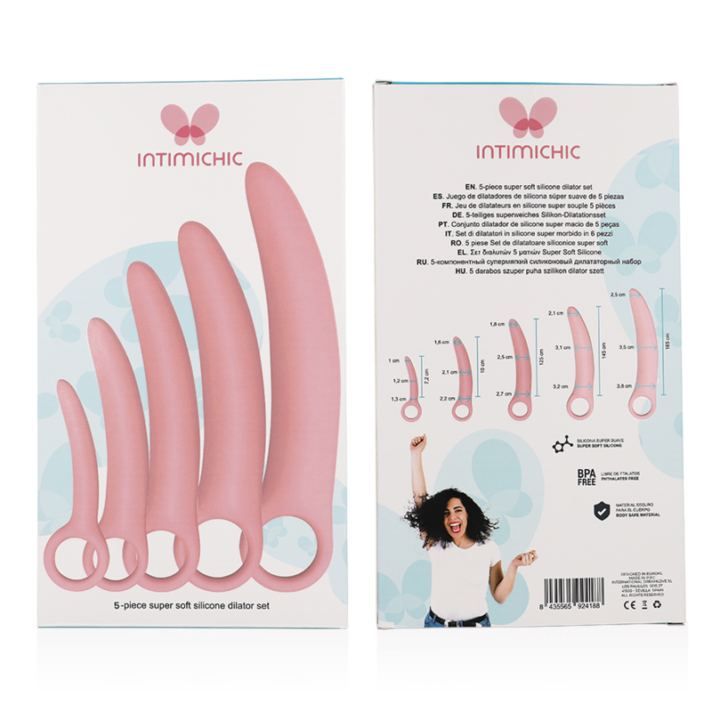 INTIMICHIC - SET 5 SILICONE DILATORS