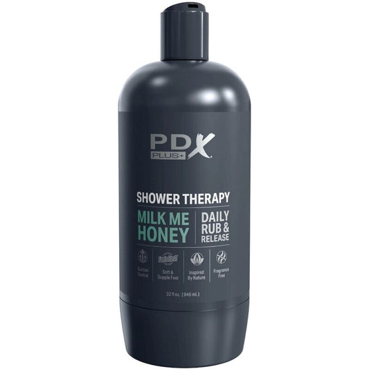 PDX PLUS - MASTURBADOR STROKER DISCRETE DE BOTE CHAMPU MILK ME HONEY