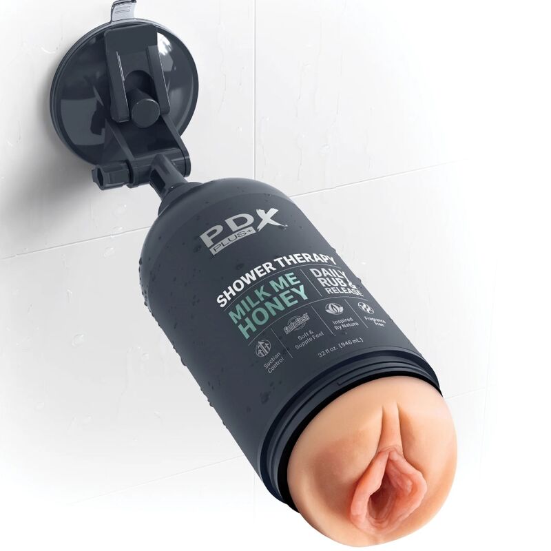 PDX PLUS - MASTURBADOR STROKER DISCRETE DE BOTE CHAMPU MILK ME HONEY