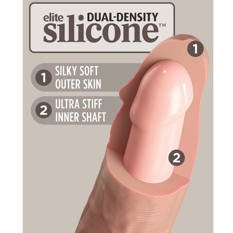 KING COCK - ELITE DILDO REALISTISCHE SILICONEN 20,3 CM