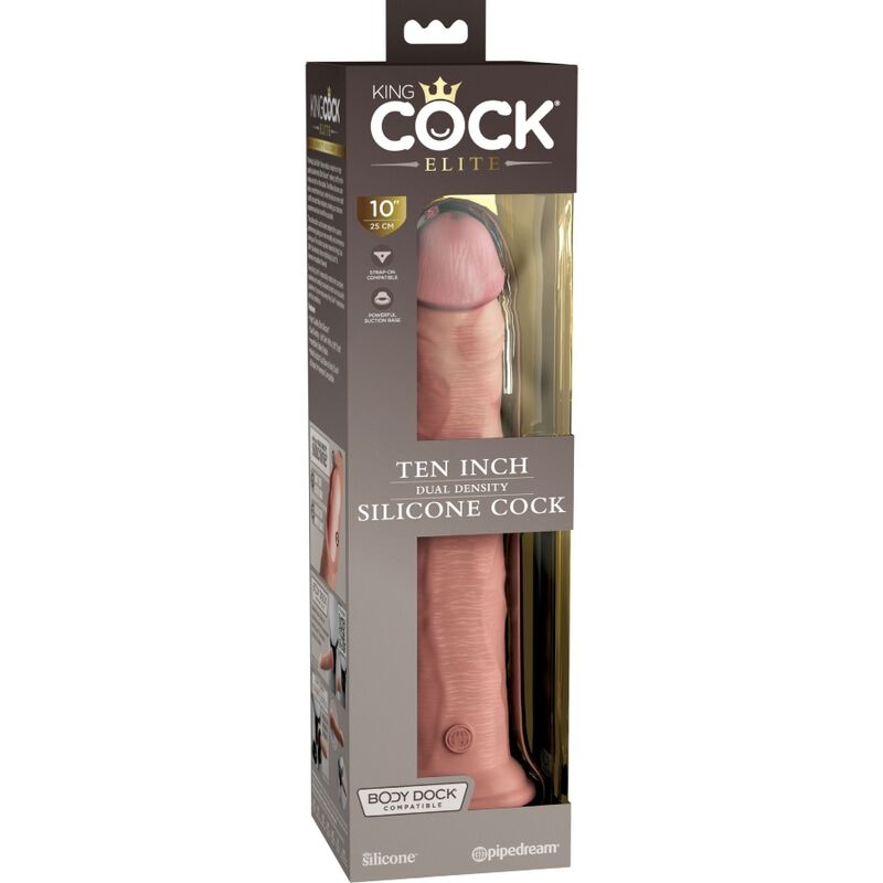 KING COCK - ELITE DILDO REALISTIC SILICONA 25.4 CM