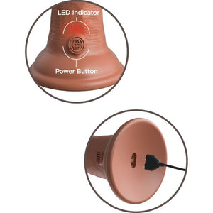 KCE 8 DD Vibrating Cock Tan
