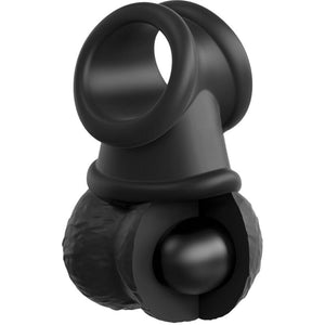 King Cock – Elite kit harnais réglable deluxe anneau avec testicules & gode 20.3 cm