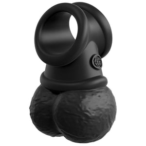 King Cock – Elite kit harnais réglable deluxe anneau avec testicules & gode 20.3 cm