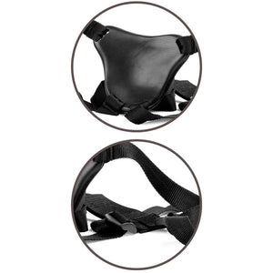 King Cock – Elite kit harnais réglable deluxe anneau avec testicules & gode 20.3 cm