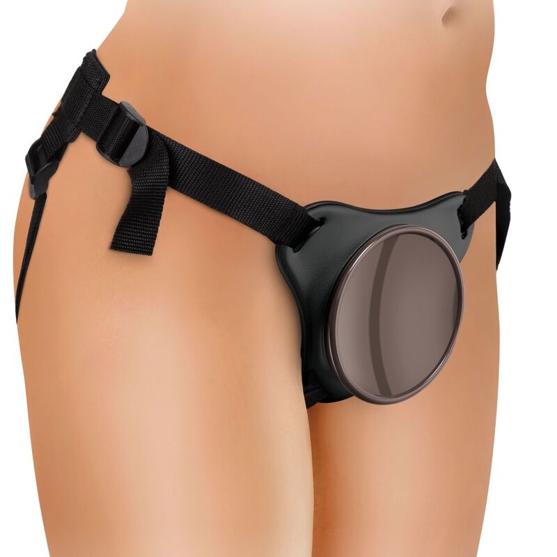 KING COCK - ELITE KIT ARNES ADJUSTABLE DELUXE ANILLO WITH TESTICULOS &amp; DILDO 20.3 CM