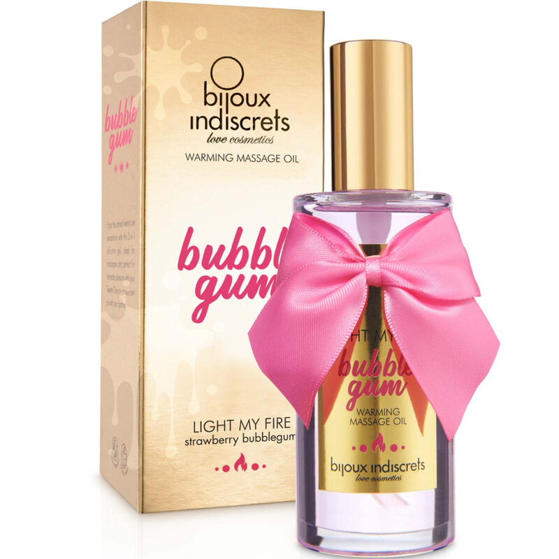 SIERADEN - INDISCRETS LIGHT MY FIRE ACEITE MASAJE EFECTO CALOR SABOR CHICLE