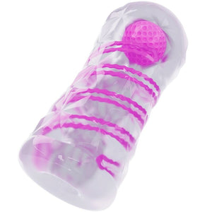 Pretty Love – Masturbateur masculin fantasy avec spirale interne et balles transparentes