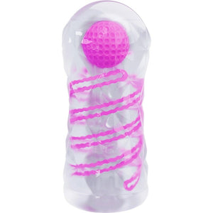 Pretty Love – Masturbateur masculin fantasy avec spirale interne et balles transparentes