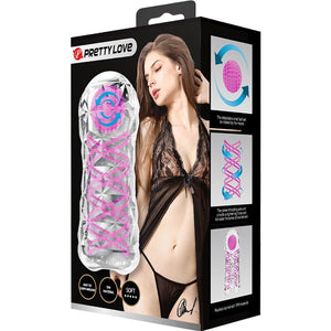 Pretty Love – Masturbateur masculin fantasy avec spirale interne et balles transparentes