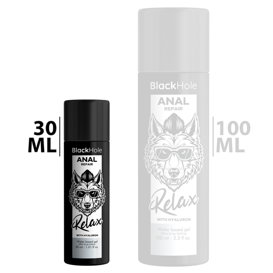 BLACK HOLE - ANALE REPARATIE BASIS AGUA RELAX MET HYALURON 30 ML
