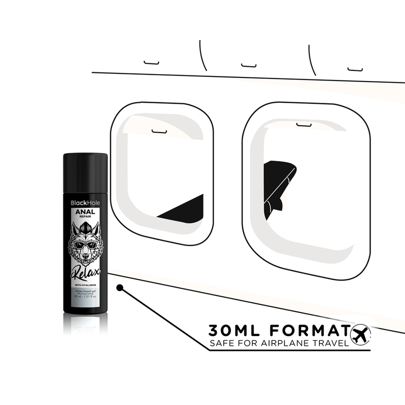 BLACK HOLE - ANALE REPARATIE BASIS AGUA RELAX MET HYALURON 30 ML