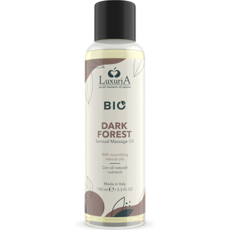 Intimateline Luxuria – Huile de massage bio forêt noire 100 ml
