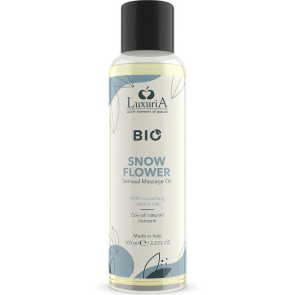 Intimateline Luxuria – Huile de massage bio fleur des neiges 100 ml