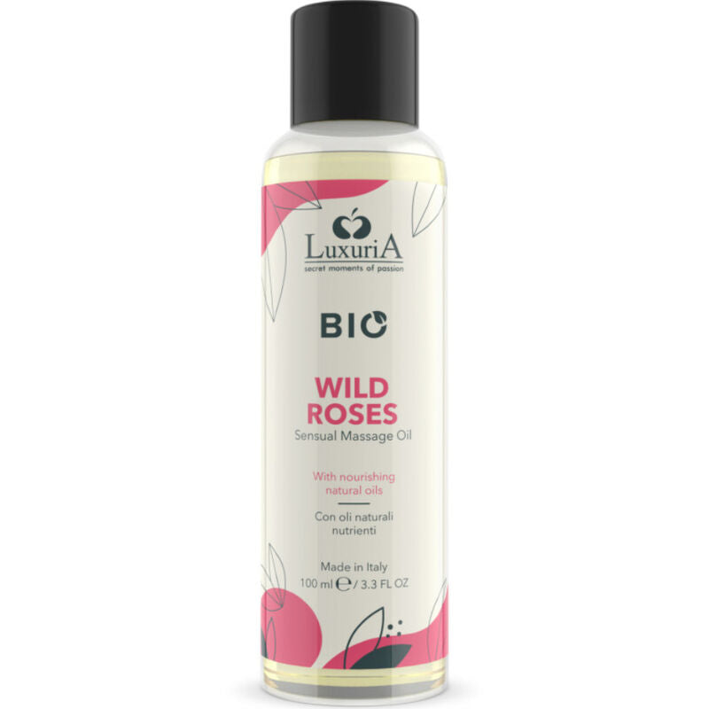 Intimateline Luxuria – Huile de massage bio roses sauvages 100 ml