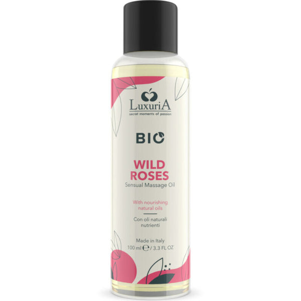 Intimateline Luxuria – Huile de massage bio roses sauvages 100 ml