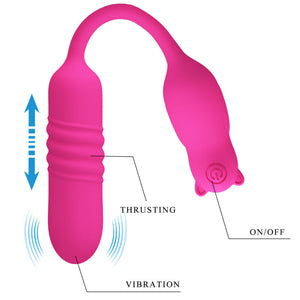 Pretty Love – Nobikuma balle vibrant en silicone rose