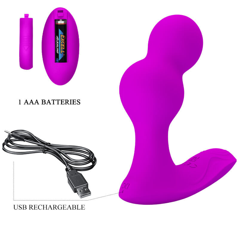 PRETTY LOVE - TERRANS MASAJEADOR ANAAL VIBRADOR MET AFSTANDSBEDIENING