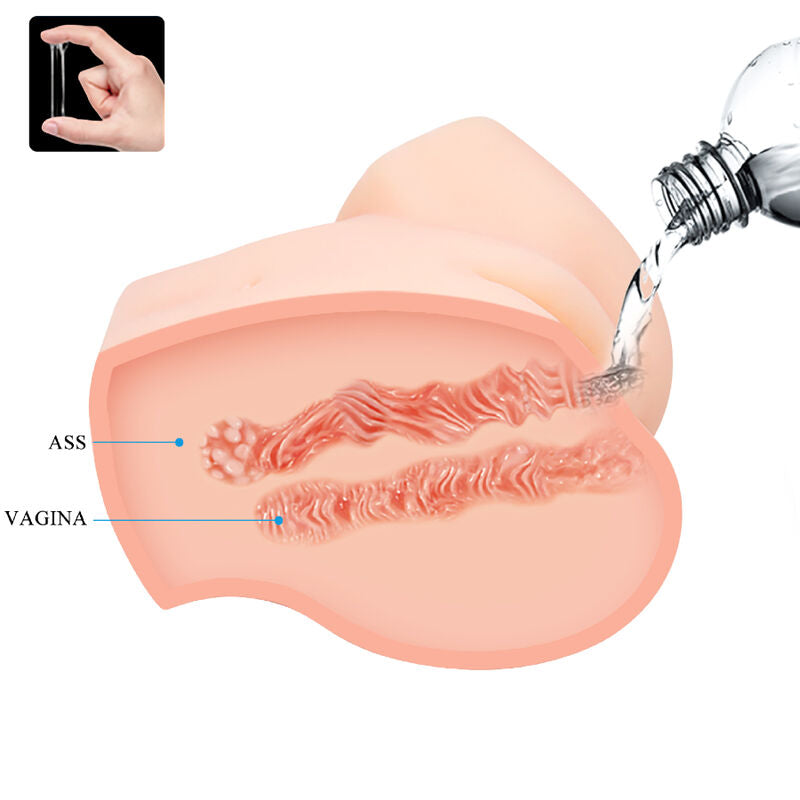 GEKKE BULL - VAGINA EN ANO REALISTICOS DUBBELE VIBRACION