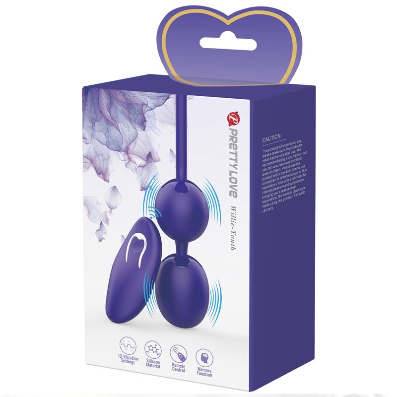 PRETTY LOVE - WILLIE JEUGD BOLAS CONTROLE AFSTANDSBEDIENING &amp; VIBRACION VIOLETA