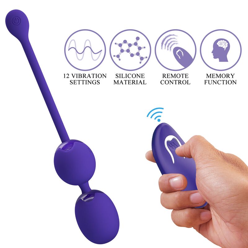 PRETTY LOVE - WILLIE JEUGD BOLAS CONTROLE AFSTANDSBEDIENING &amp; VIBRACION VIOLETA