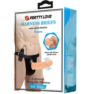 Pretty Love – Slip harnais avec gode vibrant inclus
