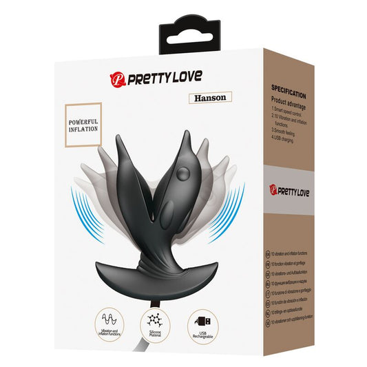 PRETTY LOVE - OPBLAASBARE &amp; OPLAADBARE DELFIN ANAAL PLUG